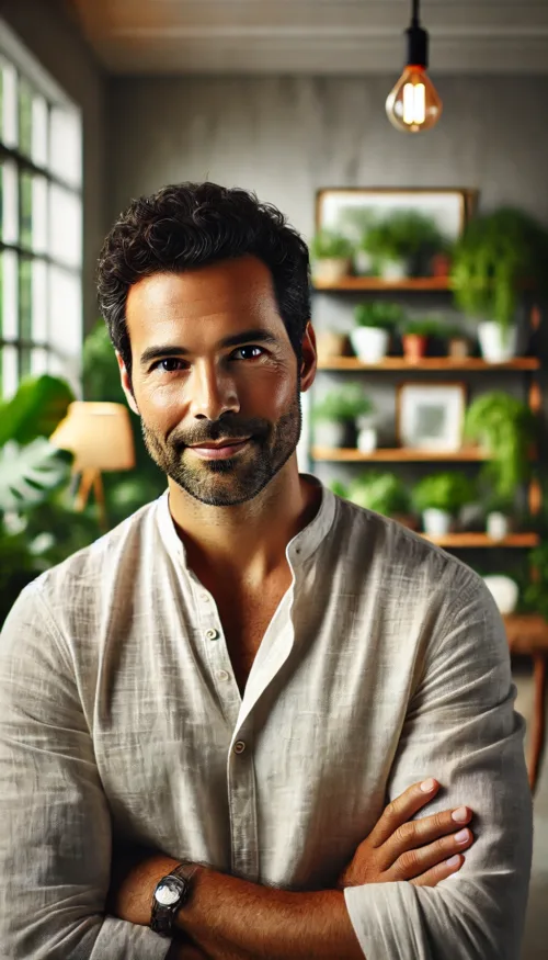 Sobre Modo Verde: Pasión por la Botánica Urbana y el Bienestar ¡Bienvenido(a) a modoverde.net! 🌿 Este espacio nació de una convicción profunda: la naturaleza no debería quedarse fuera de nuestros hogares. En un mundo cada vez más urbano, acelerado y rodeado de concreto, cuidar plantas en interiores se ha convertido en una herramienta esencial para recuperar el equilibrio, mejorar la salud mental y purificar el aire que respiramos. Modo Verde no es solo un blog de jardinería; es una guía técnica y práctica para quienes desean integrar el diseño biofílico en su rutina, sin importar el tamaño de su departamento o su nivel de experiencia previa. Queremos que sientas la satisfacción de ver brotar una hoja nueva, sabiendo exactamente cómo proporcionarle el ambiente ideal para su desarrollo. Lo que encontrarás aquí: Ciencia aplicada al hogar: Traducimos conceptos técnicos de fotobiología, riego y nutrición en guías simples y fáciles de ejecutar. Diseño y Decoración: Consejos para transformar ambientes grises en refugios vibrantes usando la estética natural de las plantas. Resolución de Problemas: Diagnósticos precisos para hojas amarillas, plagas comunes y falta de crecimiento. Curaduría Técnica: Recomendaciones de los mejores sustratos, macetas y herramientas para asegurar que tu inversión prospere. ¿Quién está detrás del proyecto? (Inserta aquí la imagen de Jose Carmona generada con IA) Jose Carmona Entusiasta de la Botánica Urbana y el Diseño Biofílico Jose Carmona es el alma detrás de cada guía técnica publicada en este sitio. Con años dedicados al estudio del comportamiento de especies tropicales en entornos controlados, Jose ha transformado decenas de espacios urbanos en ecosistemas vivos y saludables. Su enfoque combina la precisión técnica de la fisiología vegetal con una visión estética moderna y funcional. Para él, no existe la "mano negra" o la mala suerte con las plantas; solo hace falta la información correcta y la comprensión del lenguaje silencioso de la naturaleza. "Mi misión en Modo Verde es desmitificar el cuidado botánico. Quiero darte la confianza necesaria para que tu única preocupación sea disfrutar de la belleza y el bienestar que una casa viva puede ofrecer."