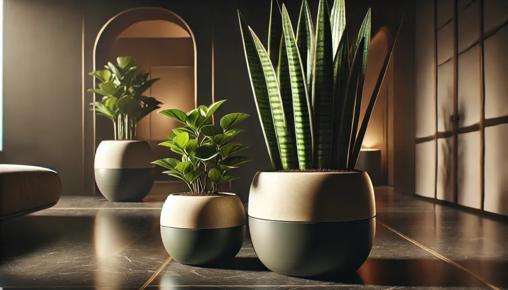 Plantas de interior de poca luz y poco riego.